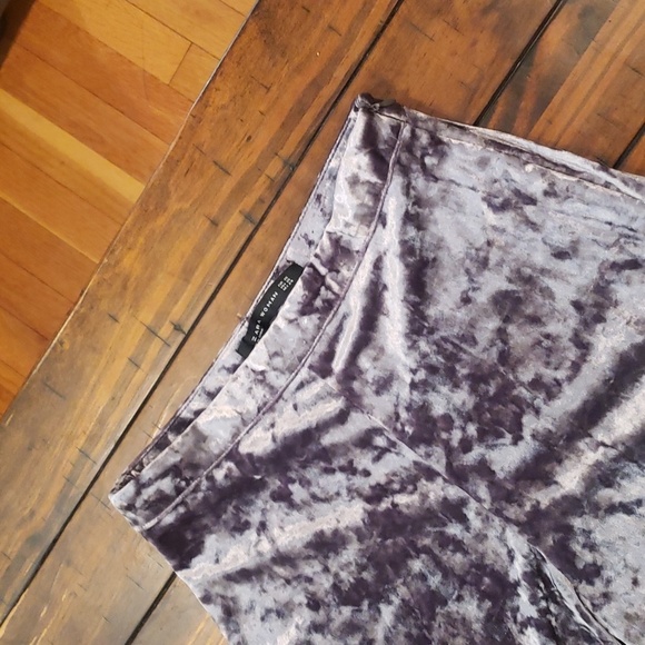 Zara set Wide Leg Halter crushed velvet - Picture 5 of 9